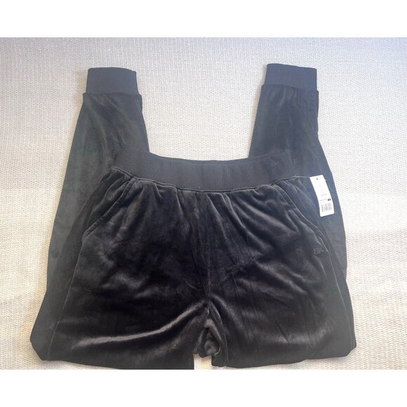 Banana Republic  Black Velour Joggers Pants Women's  Size Small NWT MSRP $90 - Picture 2 of 9